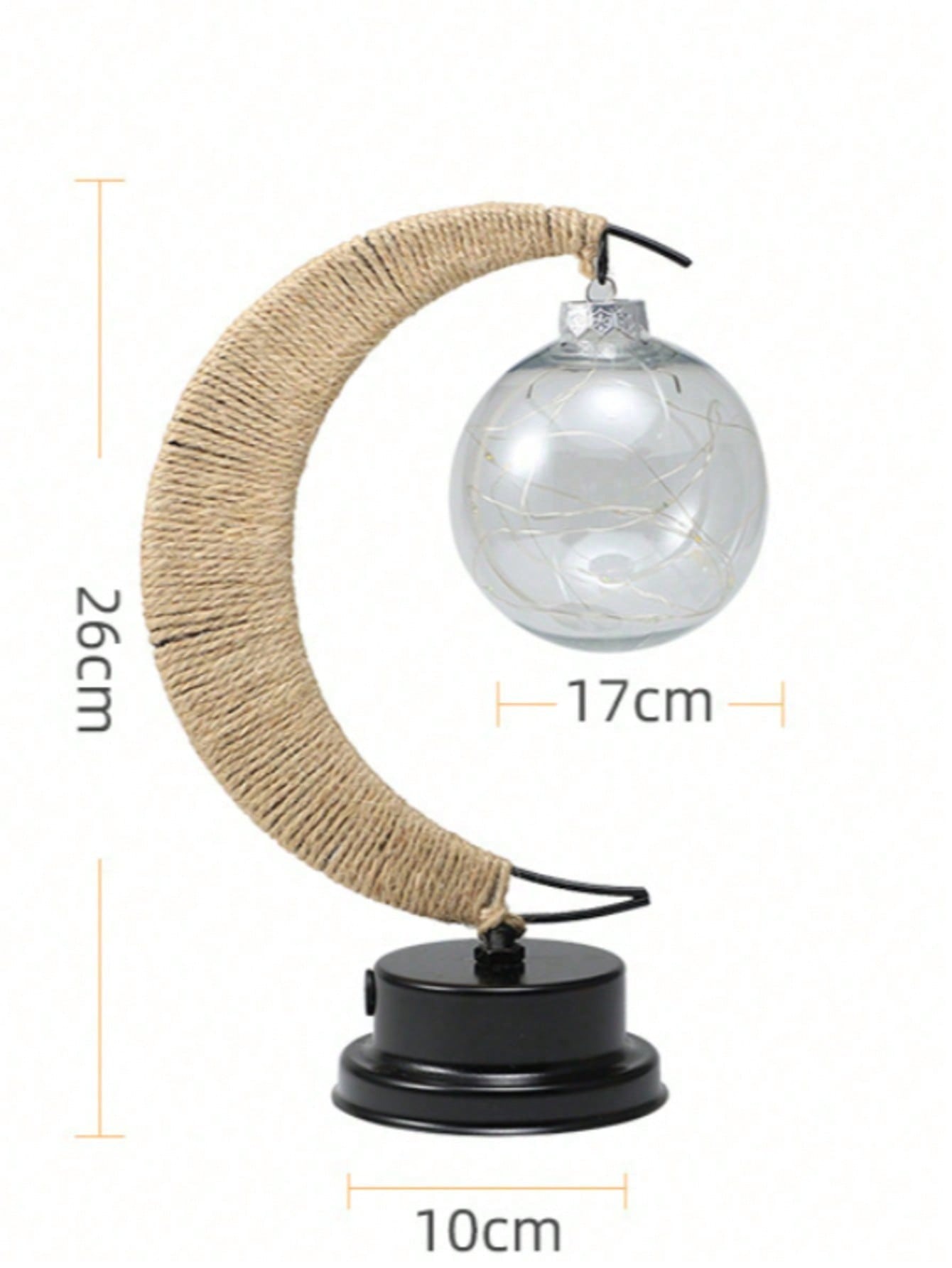 Personalized Crescent Moon Name Lamp