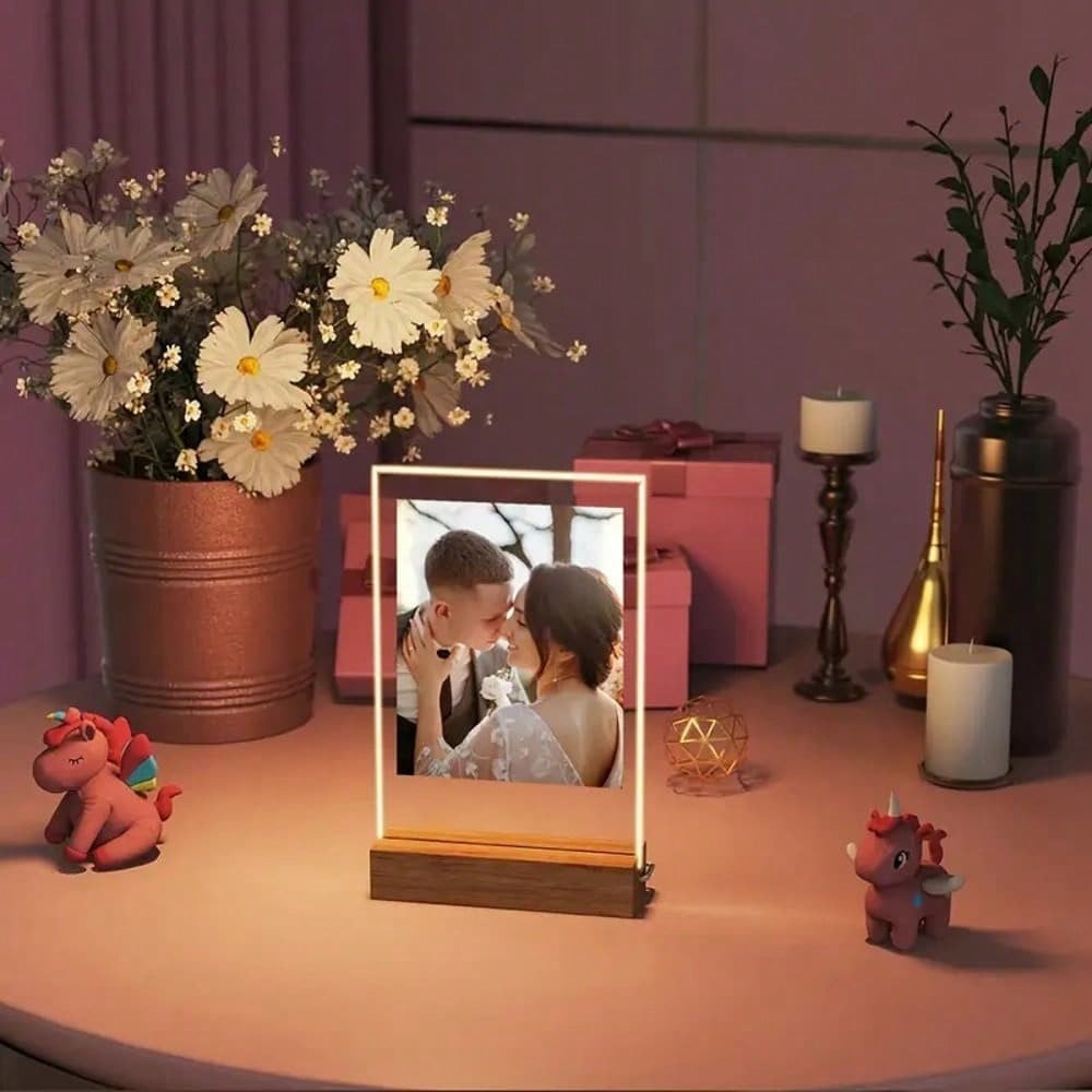 Personalize Photo LED Night Light Frame