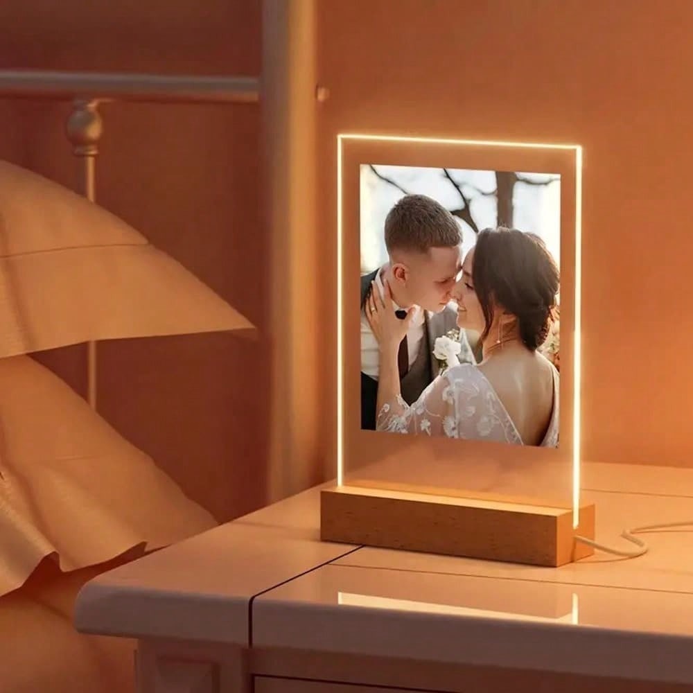 Personalize Photo LED Night Light Frame