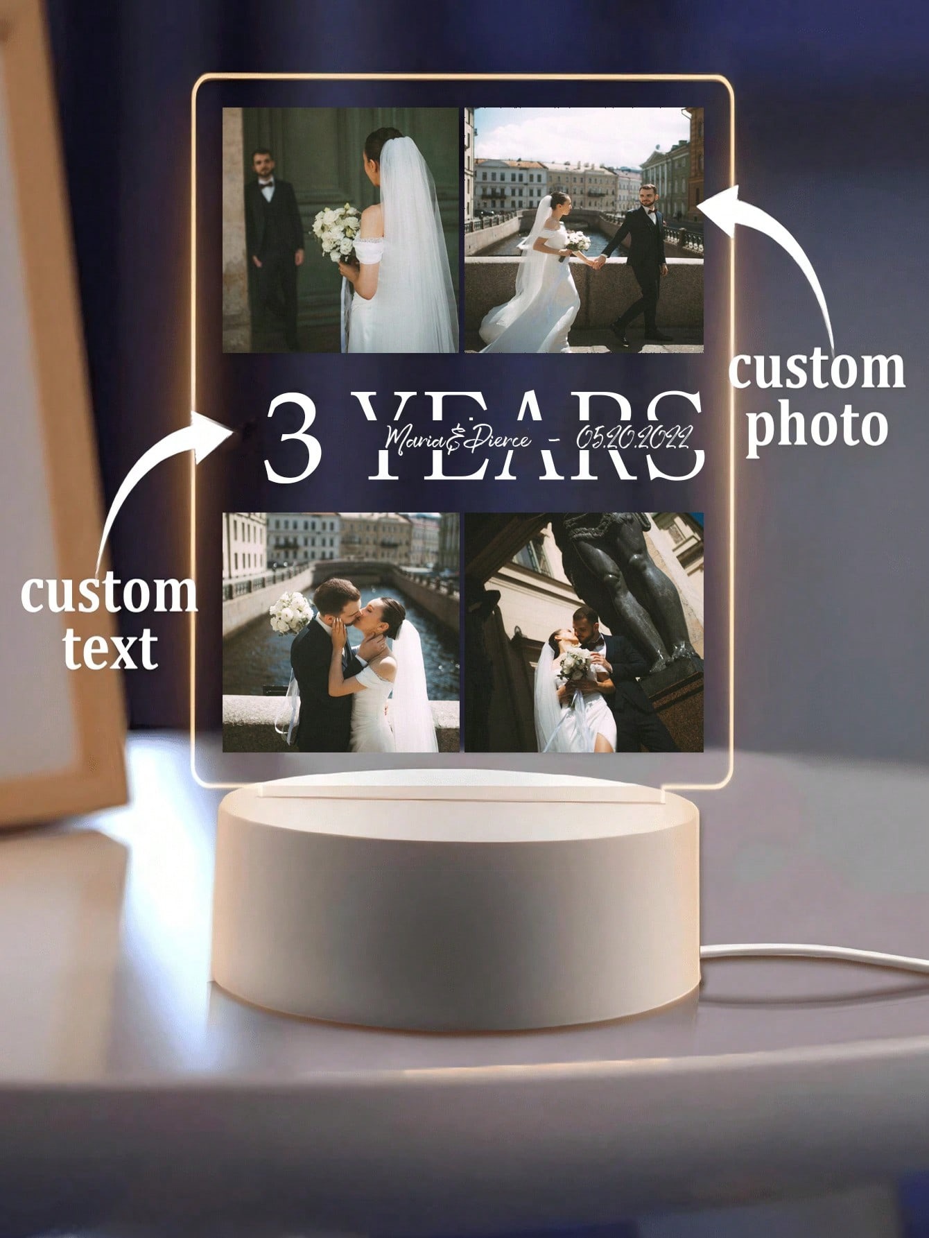 Personalized Photo LED Night Lamp