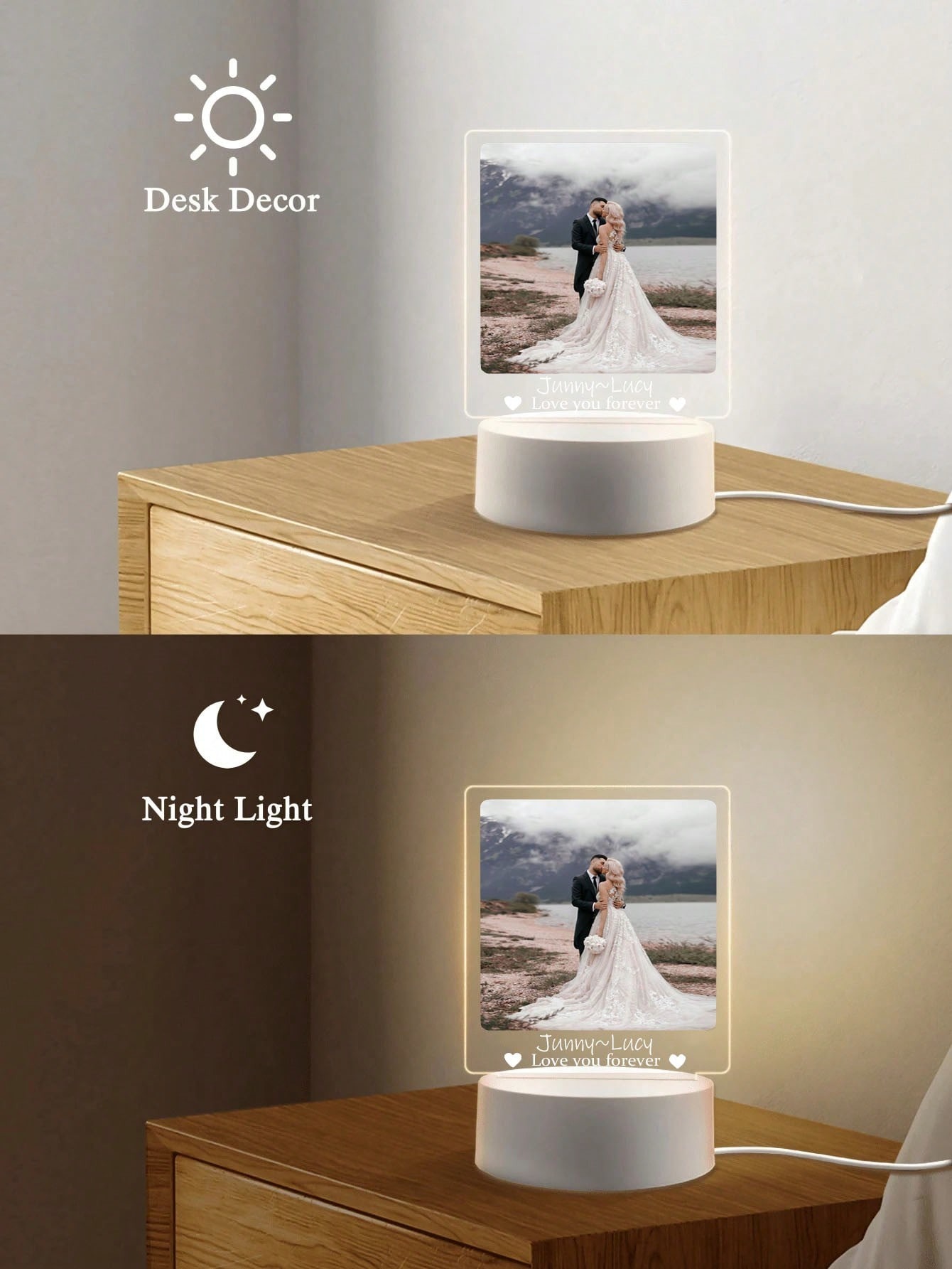 Personalized Photo LED Night Lamp