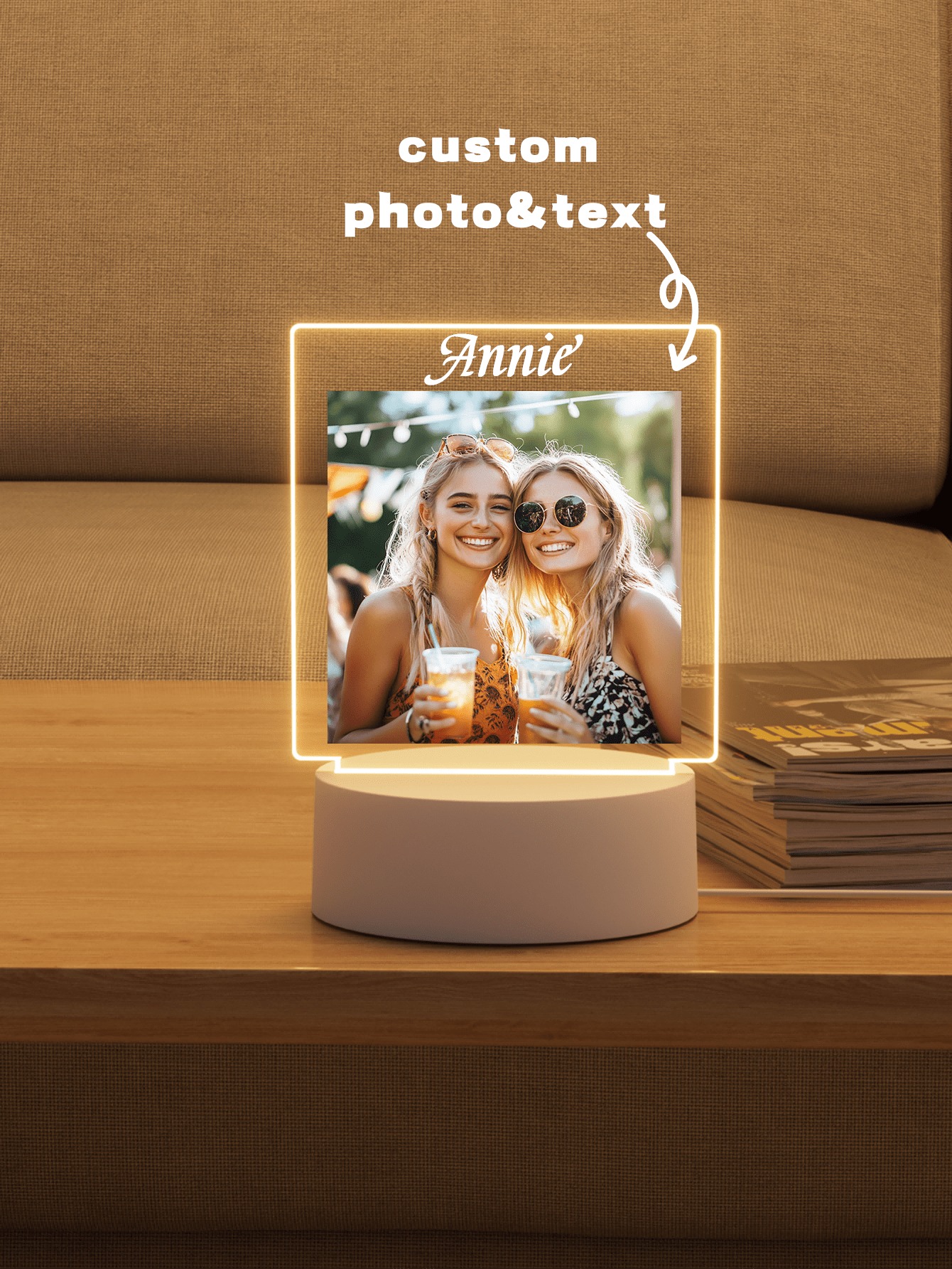 Personalized Photo Music LED Plaque