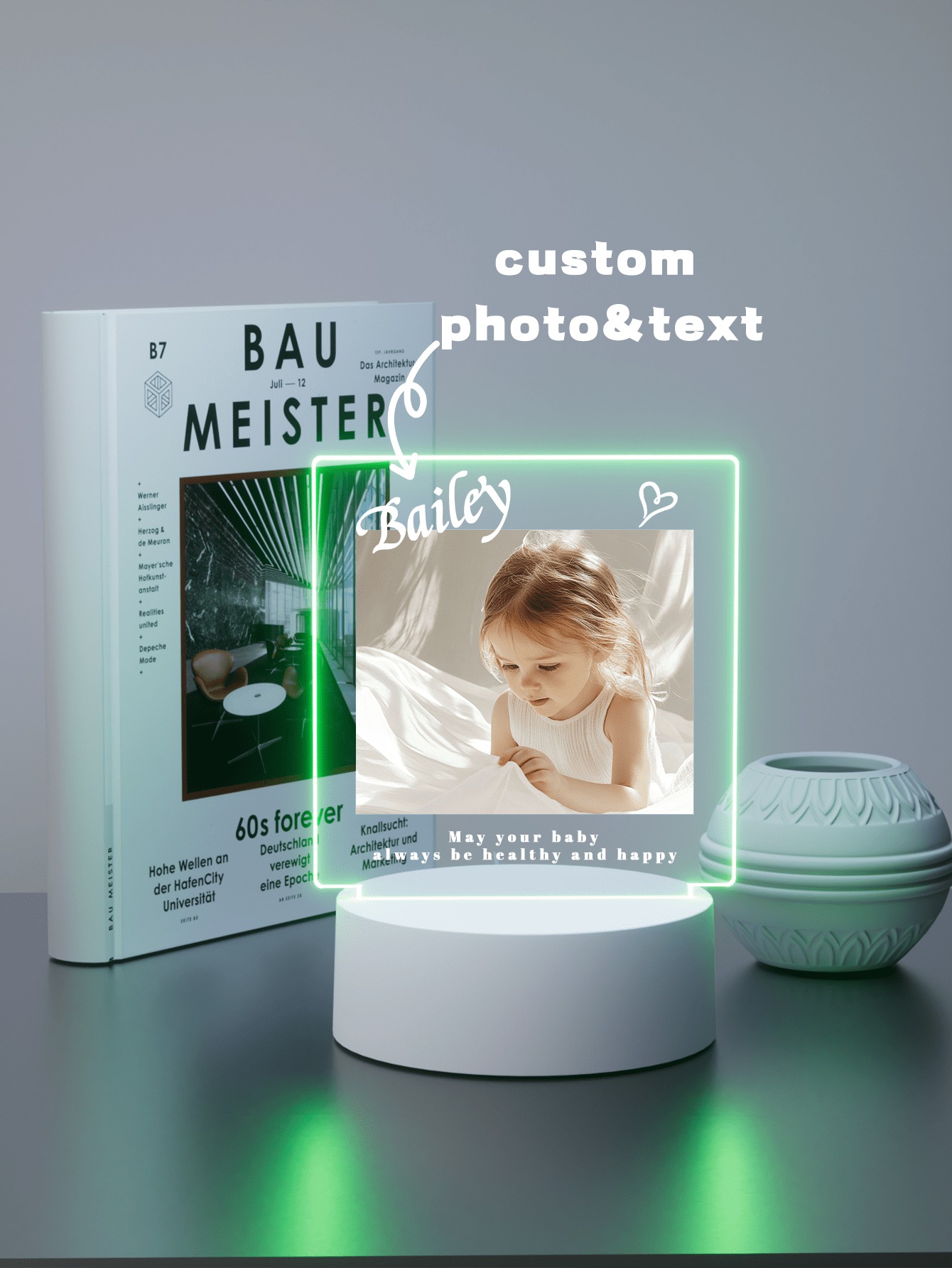 Personalized Photo Music LED Plaque