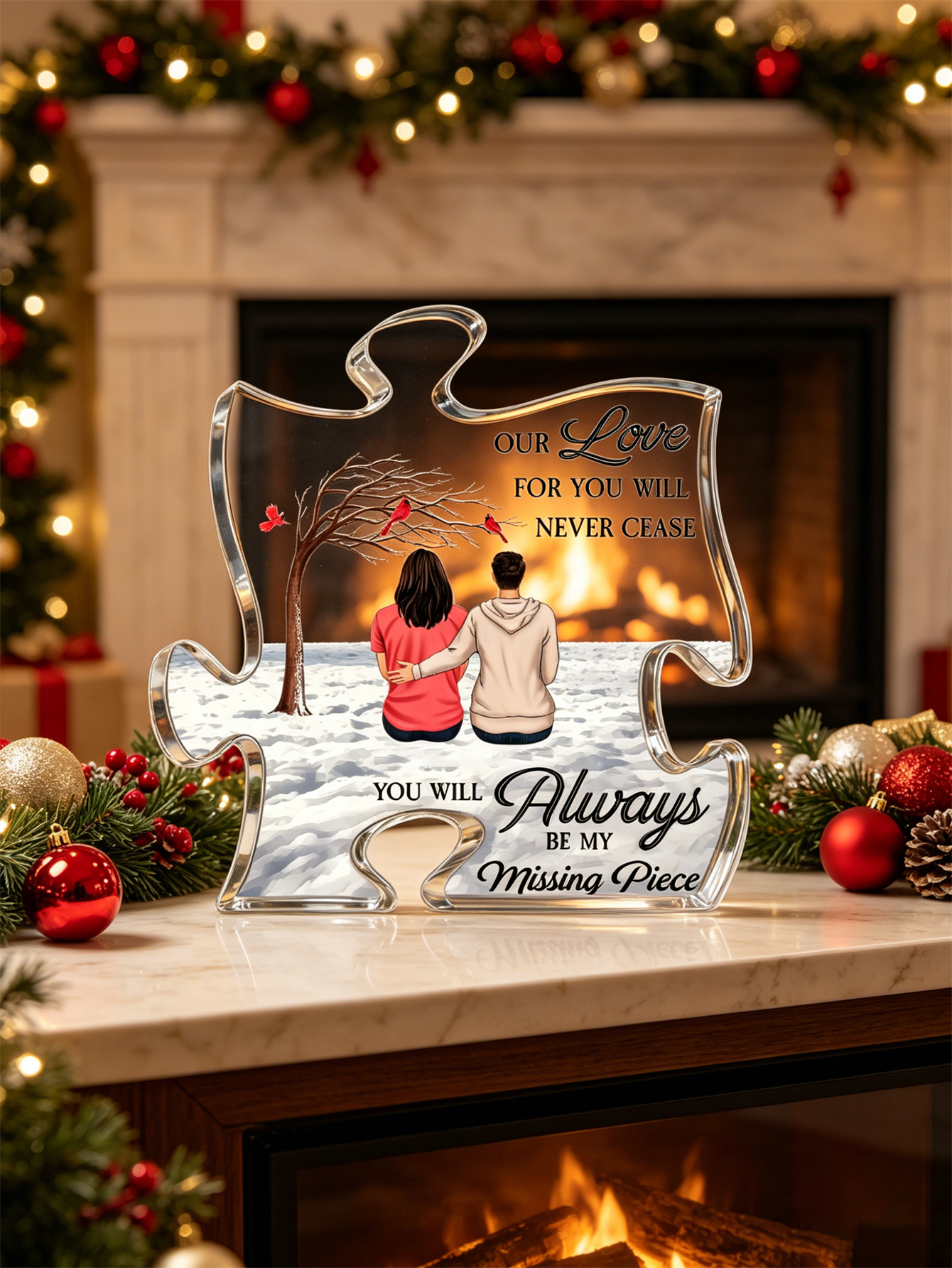 Personalized Family Puzzle Piece Acrylic Plaque