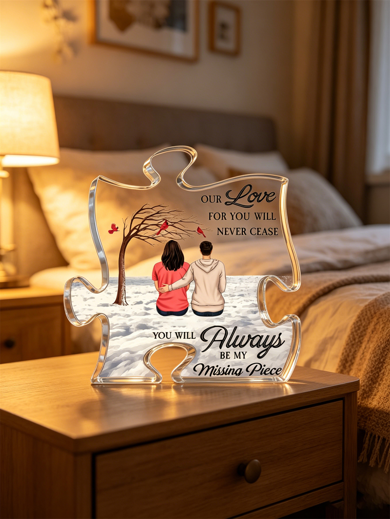 Personalized Family Puzzle Piece Acrylic Plaque