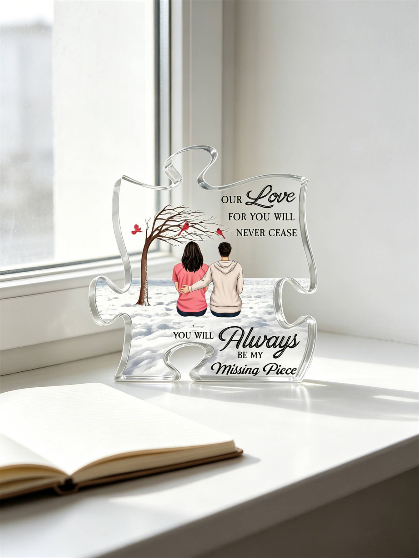 Personalized Family Puzzle Piece Acrylic Plaque
