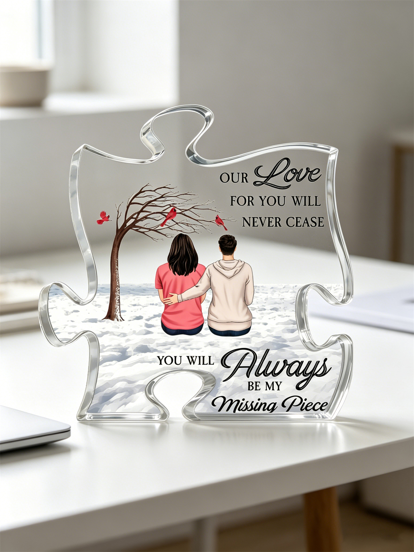 Personalized Family Puzzle Piece Acrylic Plaque