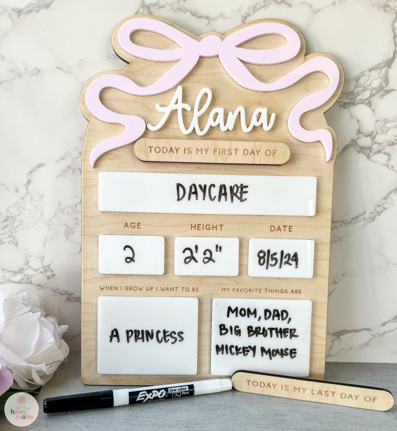 Build Your Own First Day Sign Wood