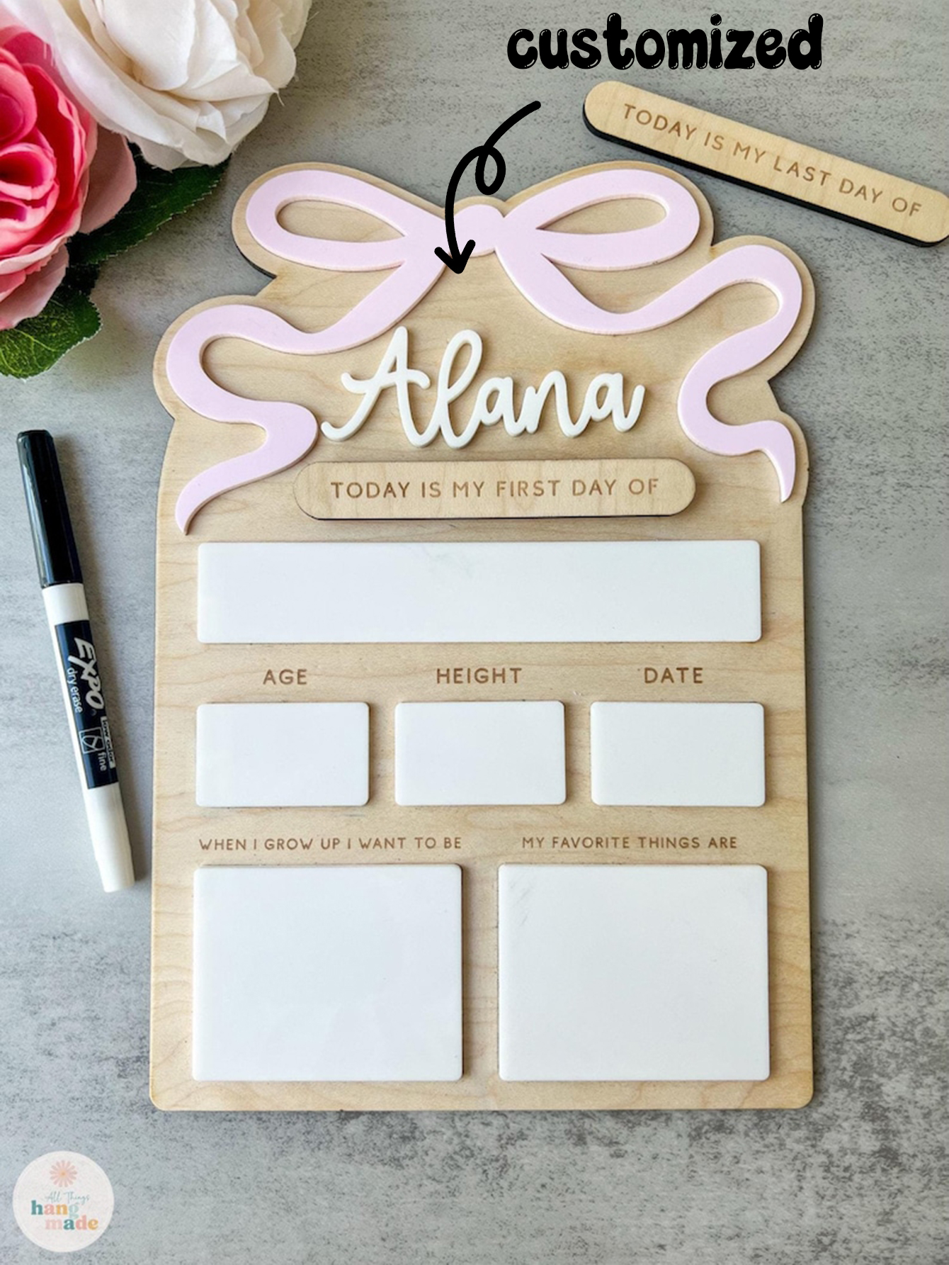 Build Your Own First Day Sign Wood