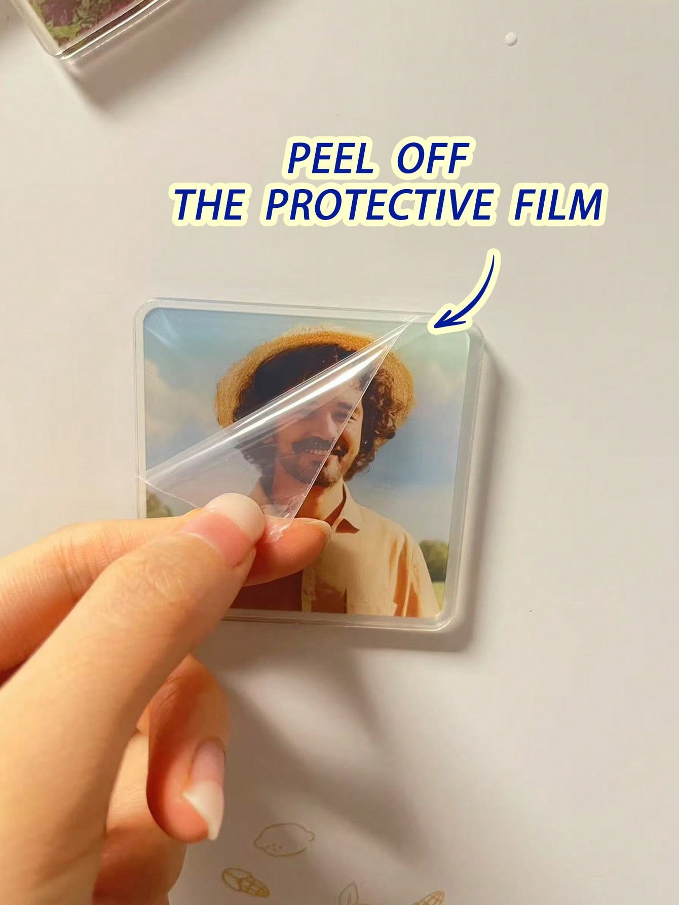 Acrylic Fridge Magnet – Personalized Photo Refrigerator Sticker