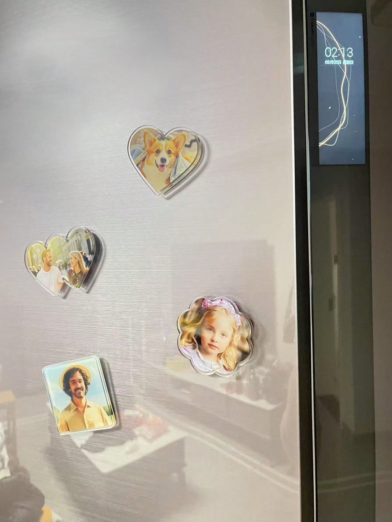 Acrylic Fridge Magnet – Personalized Photo Refrigerator Sticker