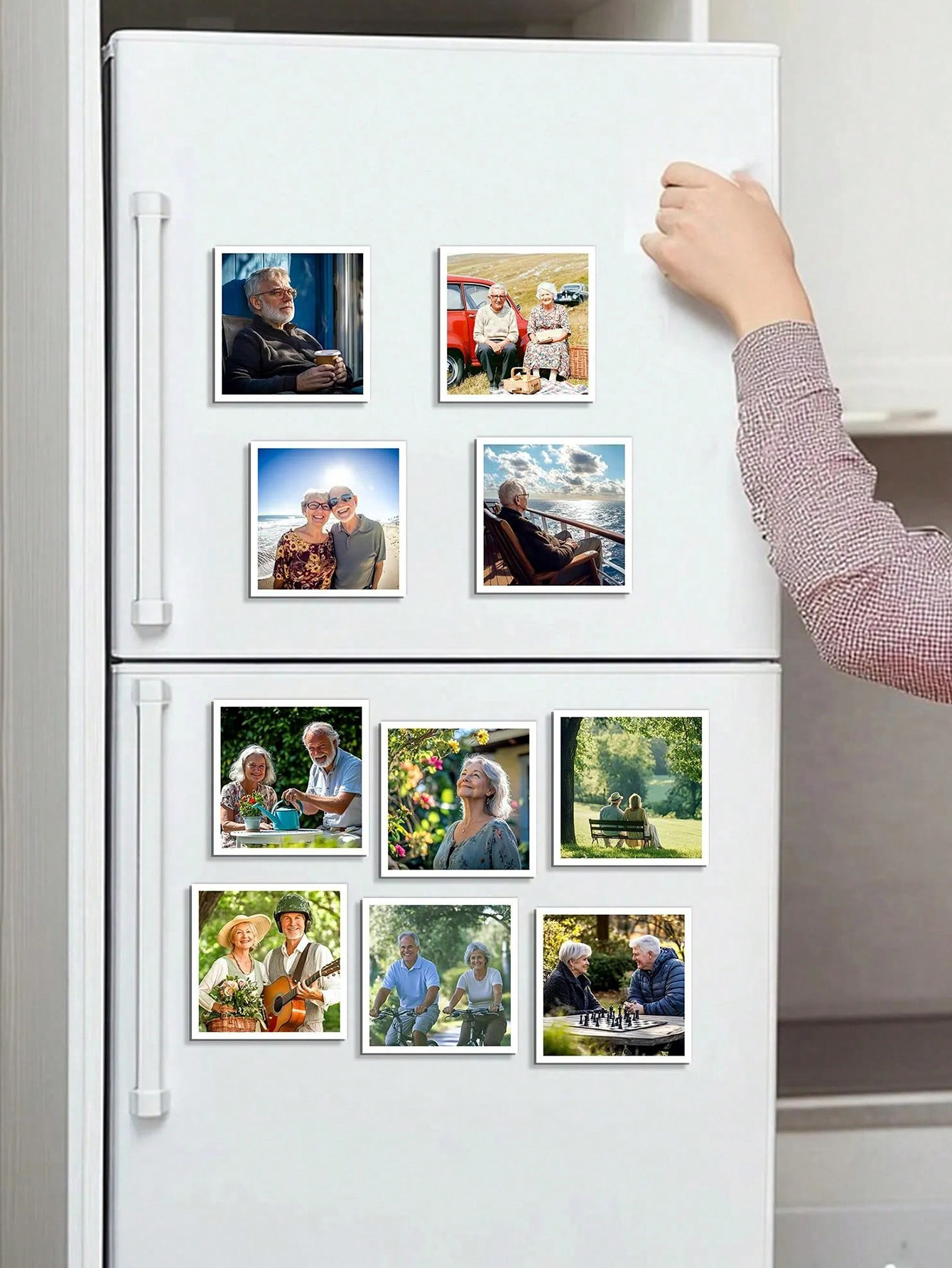 Christmas Photo Magnets – Personalized Holiday Fridge Gift