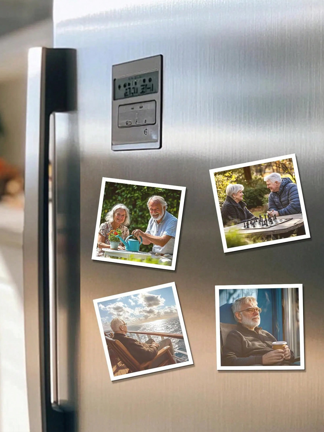 Christmas Photo Magnets – Personalized Holiday Fridge Gift