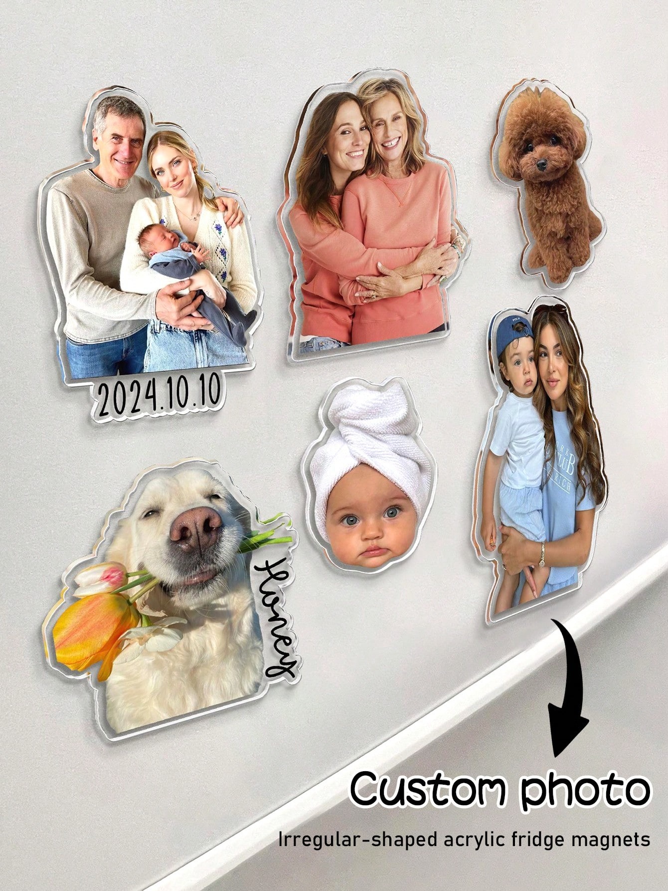 Acrylic Photo Magnets – Irregular-Shaped Fridge Decoration