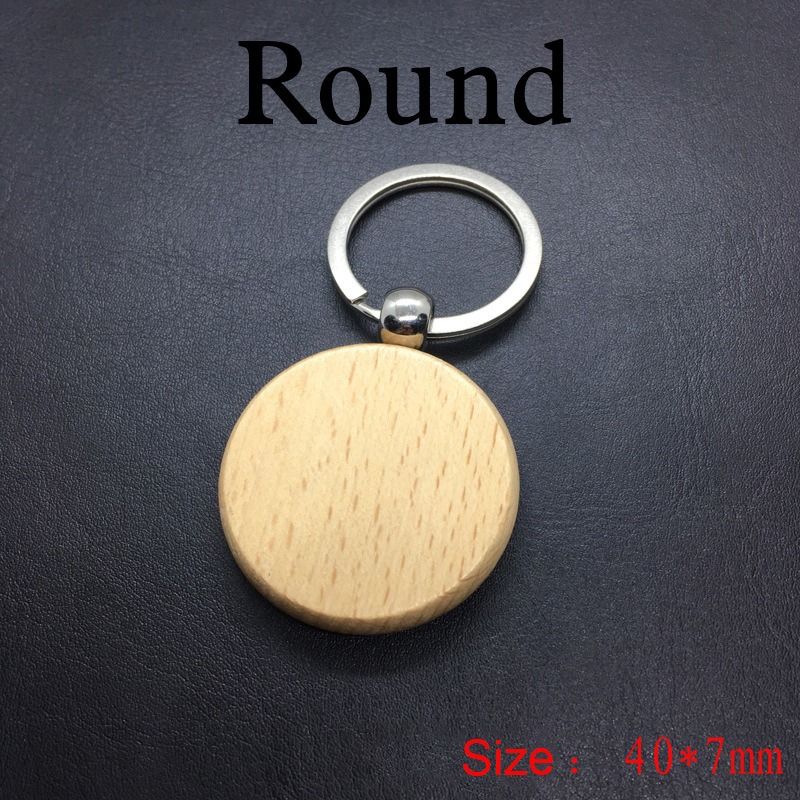 Custom Engraved Wooden Keychain with Name