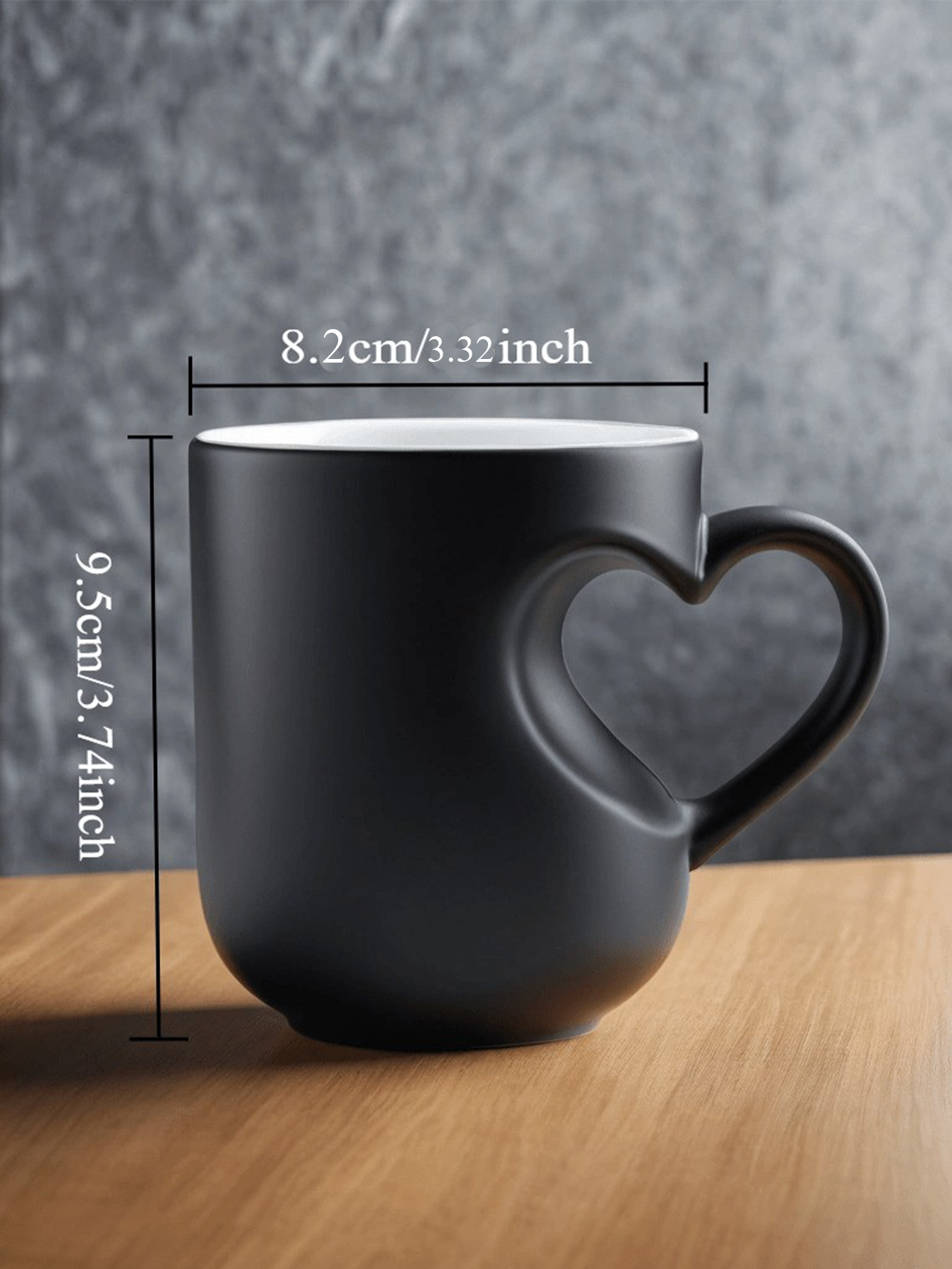 Custom Photo Magic Heart-Handle Mug