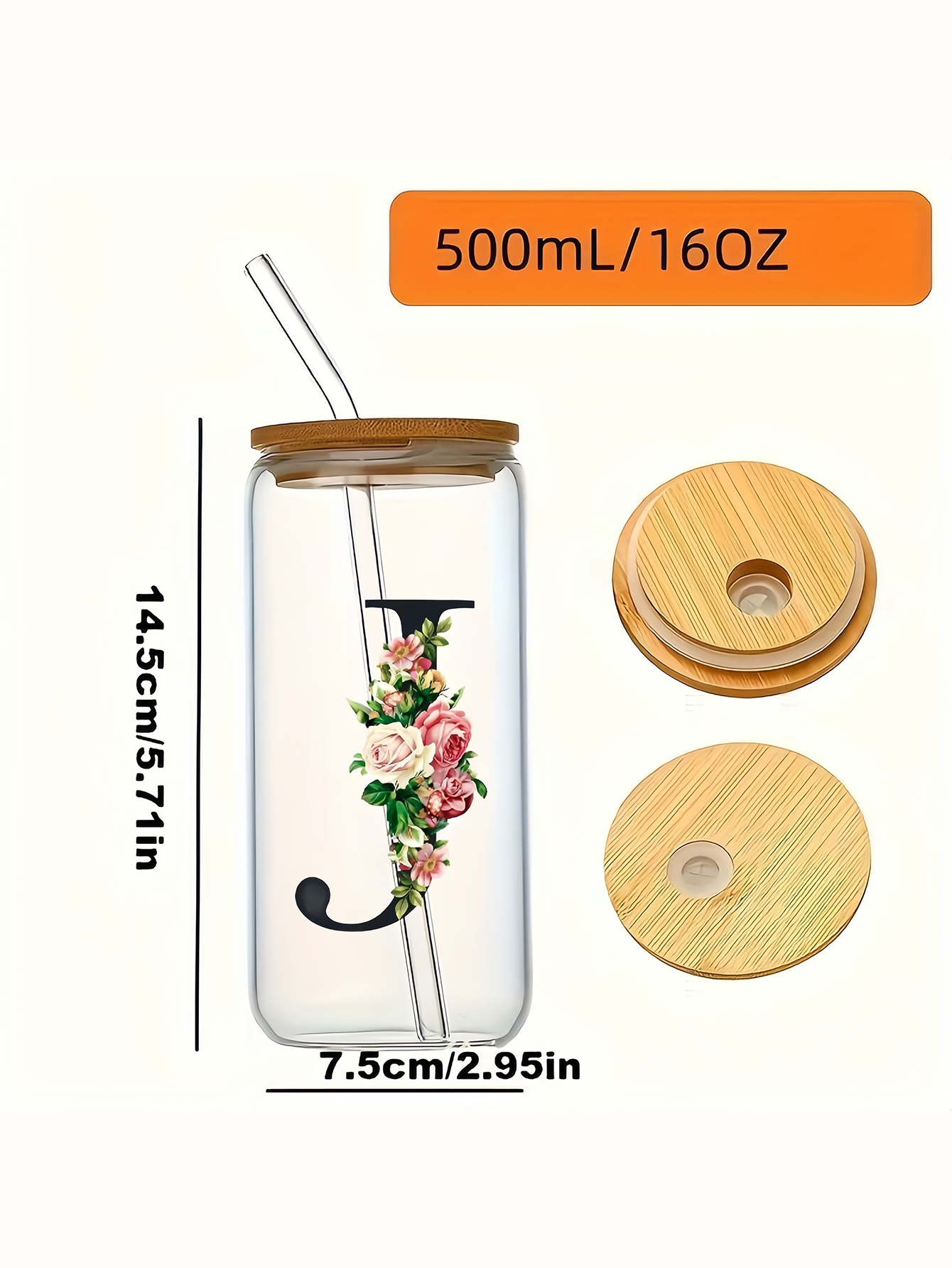 A personalized gift, featuring custom lettering, a bamboo lid and straw—a thoughtful gift, a stylish cup, and a trendy mug.