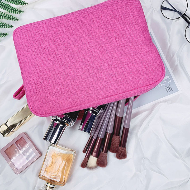 Custom Large Waffle Makeup Bag