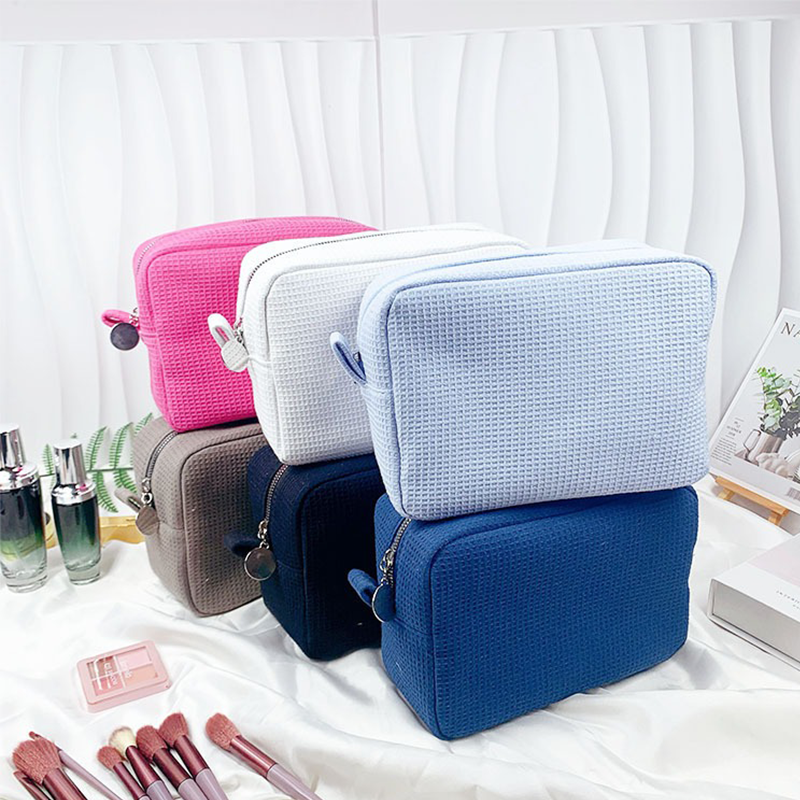 Custom Large Waffle Makeup Bag