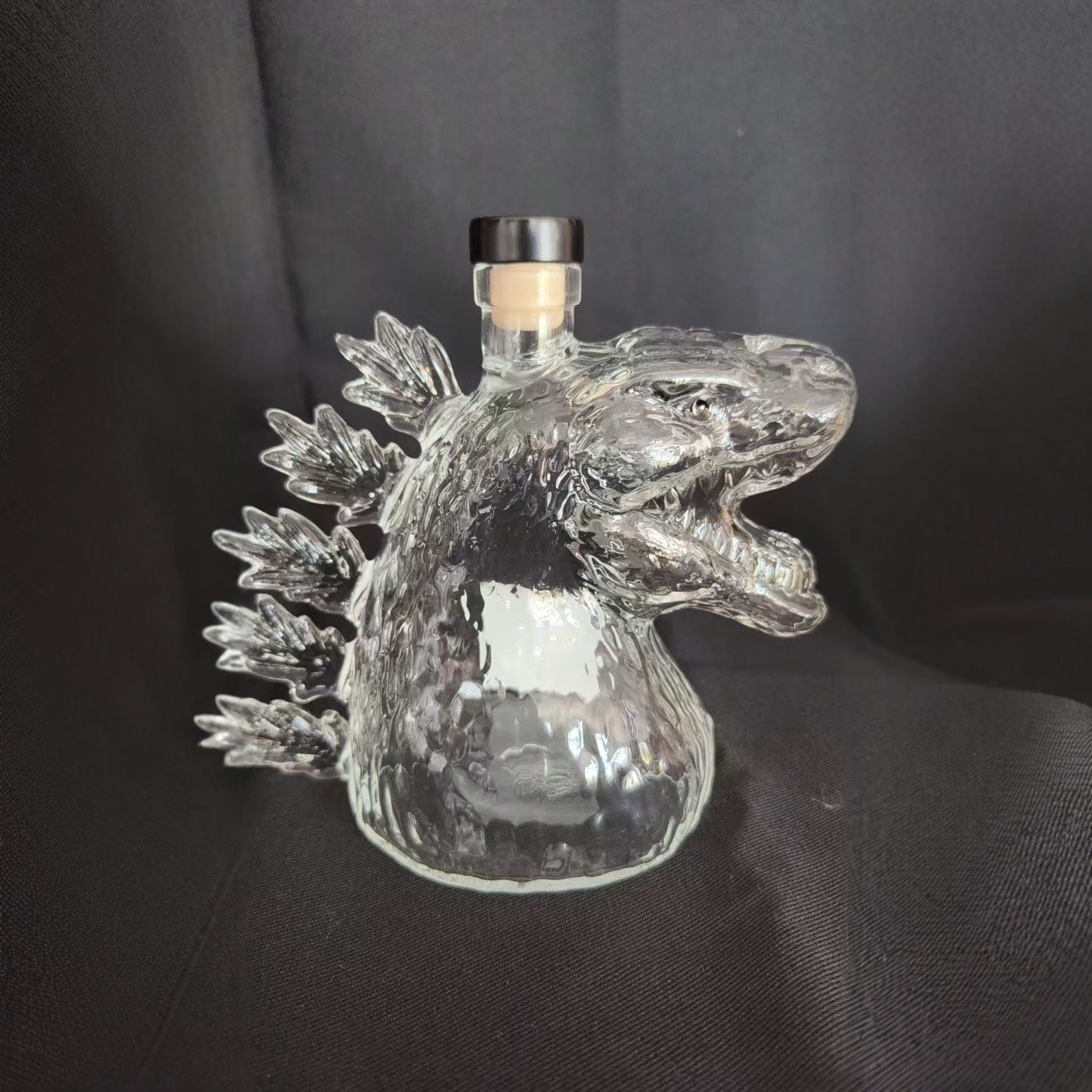 Customizable Name Godzilla Whiskey Bottle
