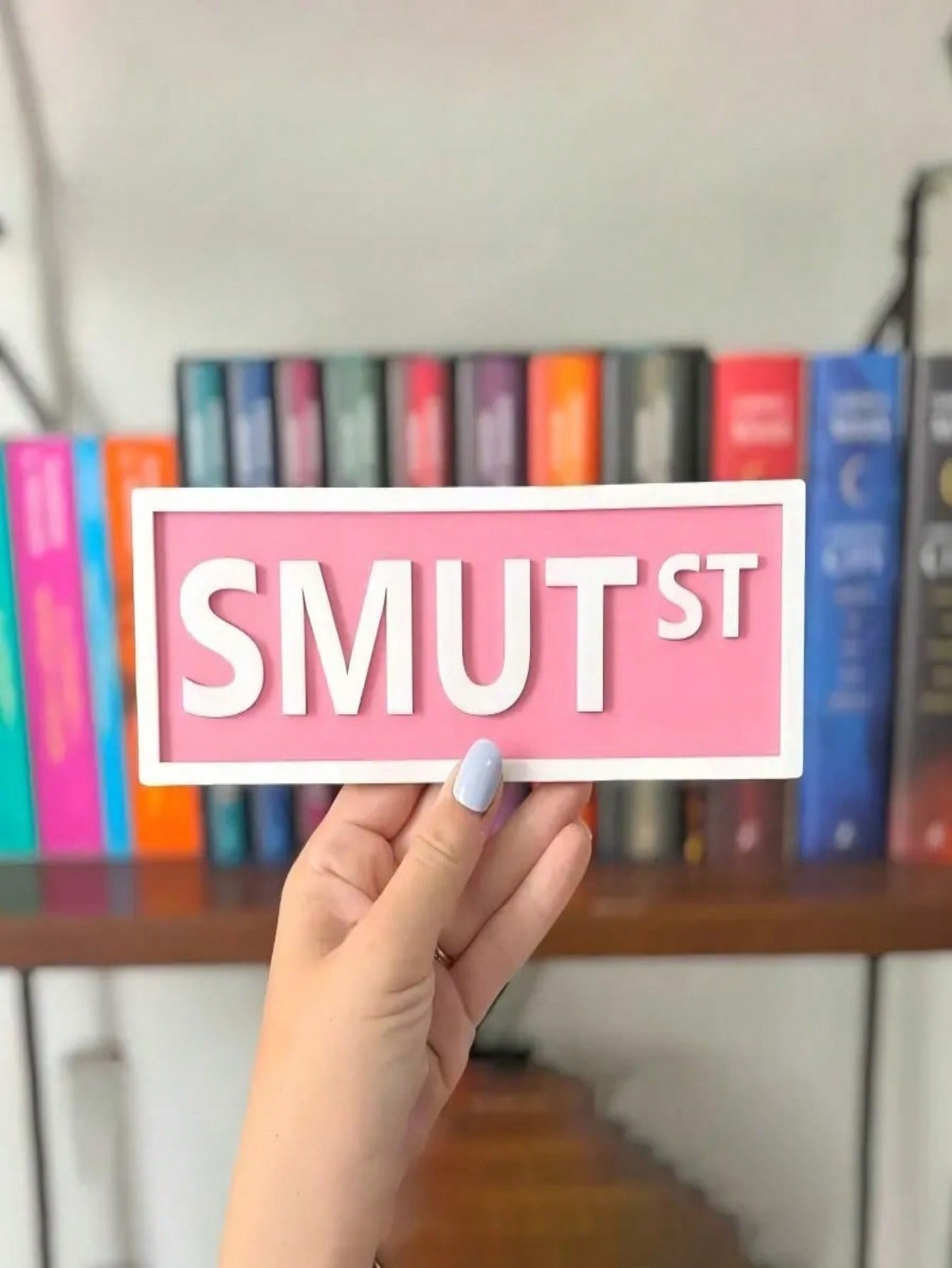 Personalized Library Sign Bookshelf Decor