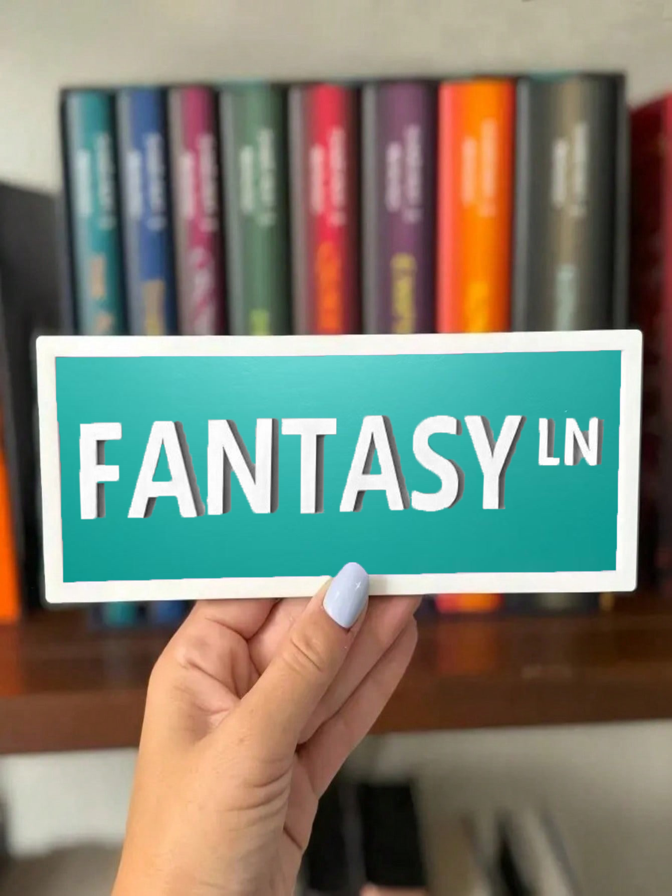 Personalized Library Sign Bookshelf Decor