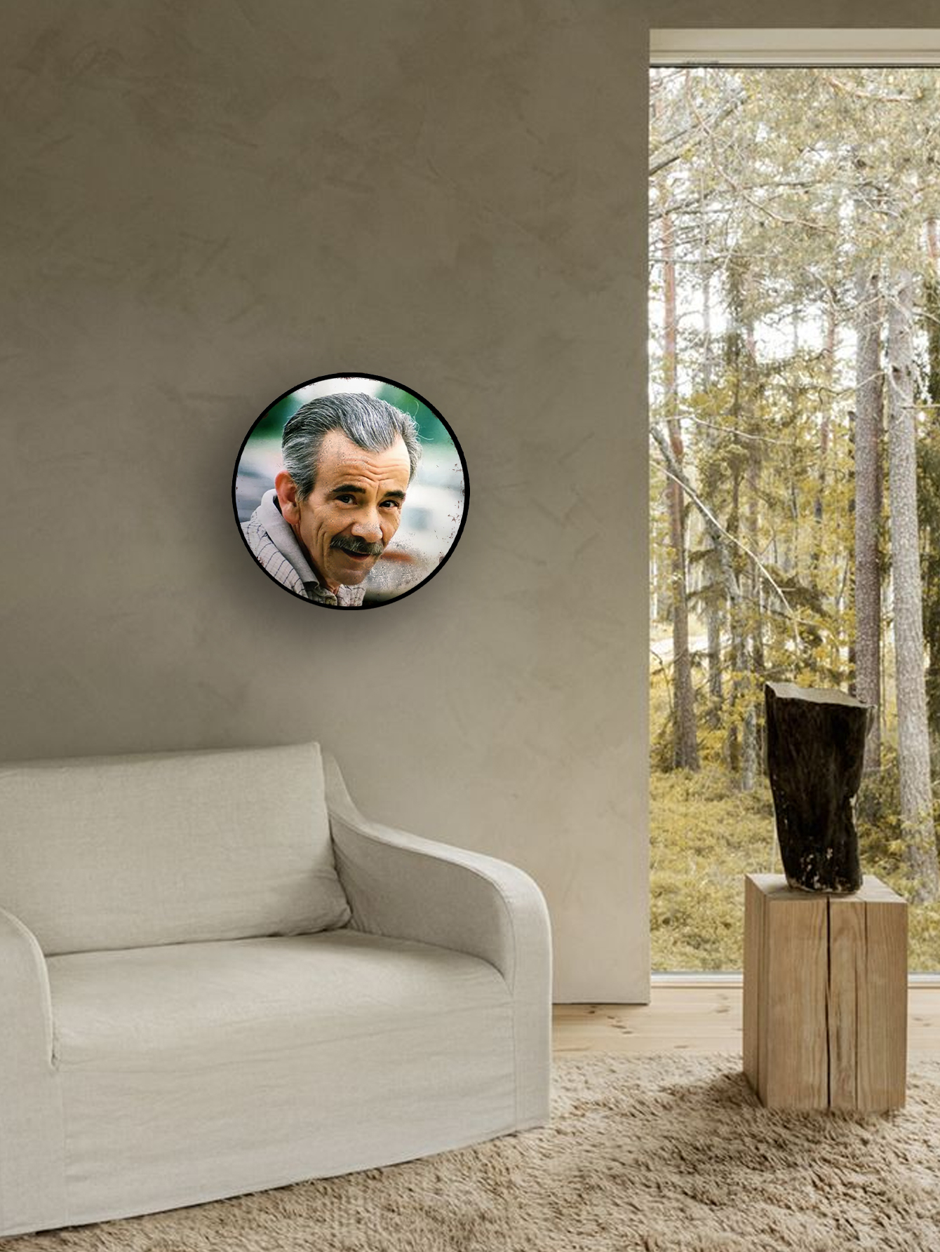 DIY Round Metal Wall Sign