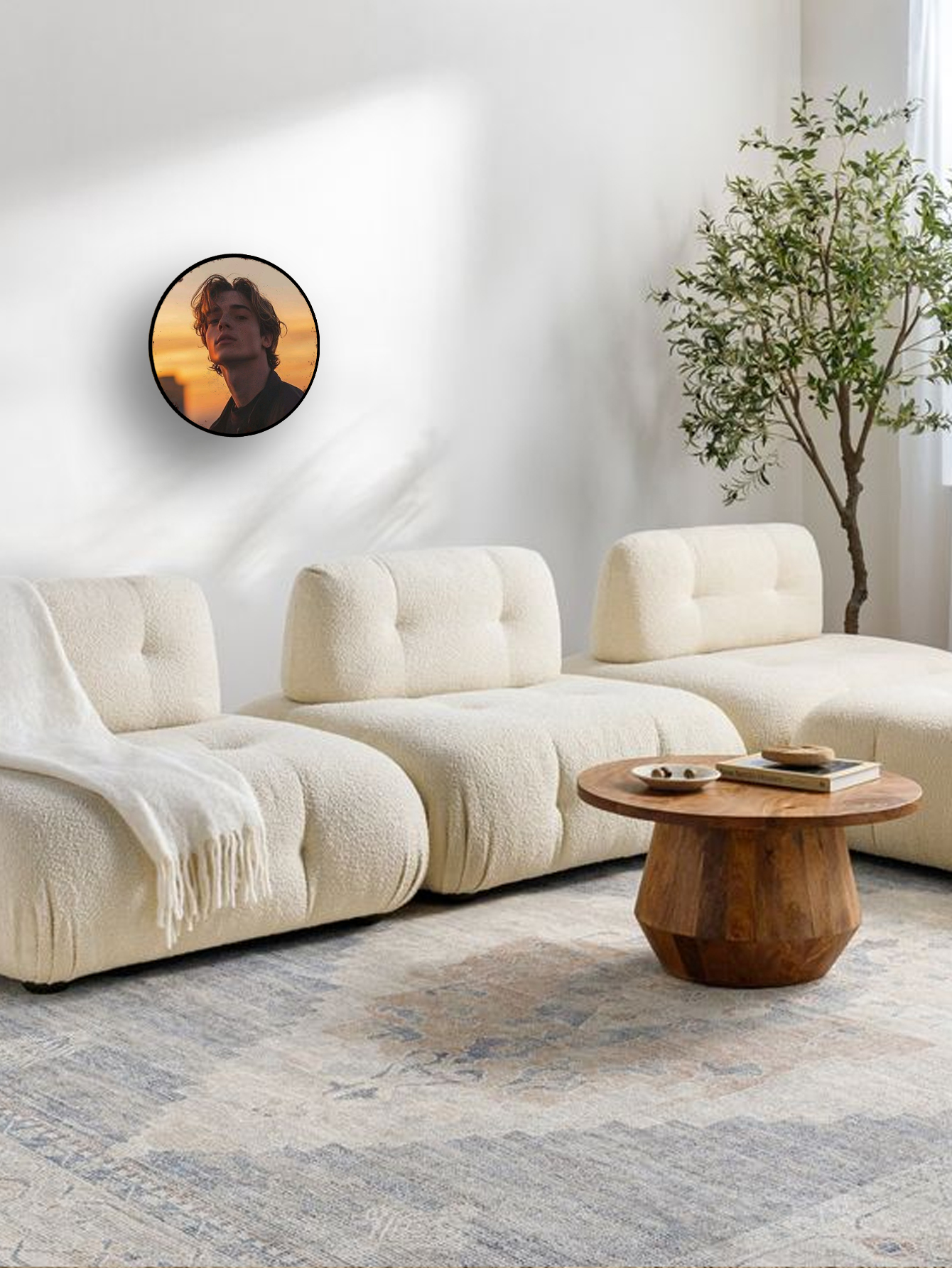 Custom Round Tin Wall Painting