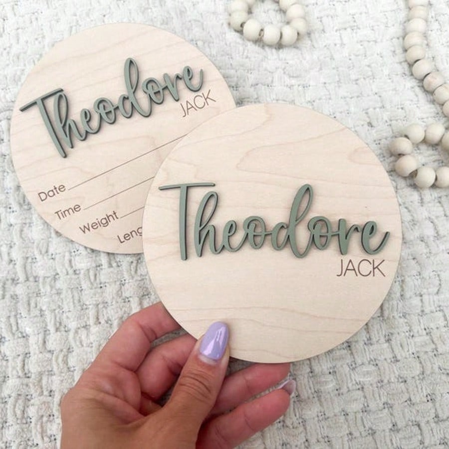 Colored Customized "Hello World" Wooden Sign