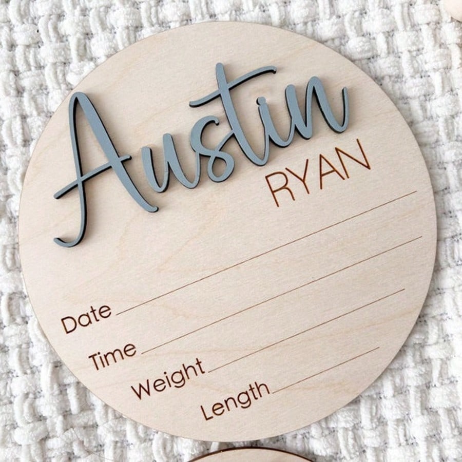Colored Customized "Hello World" Wooden Sign
