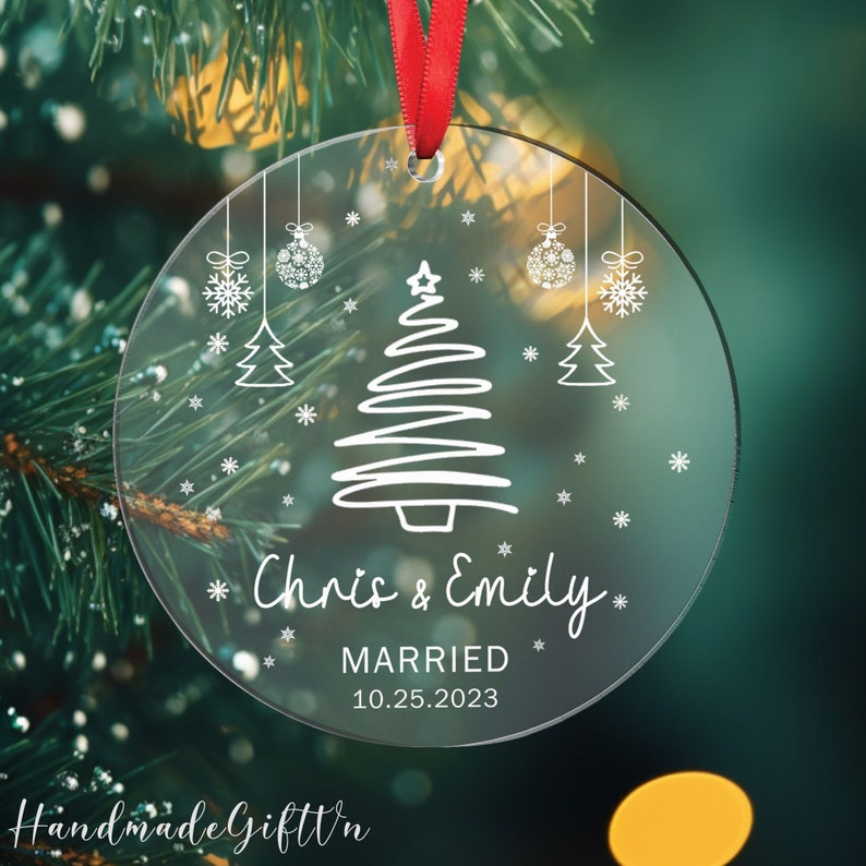 Customizable Christmas Acrylic Decoration