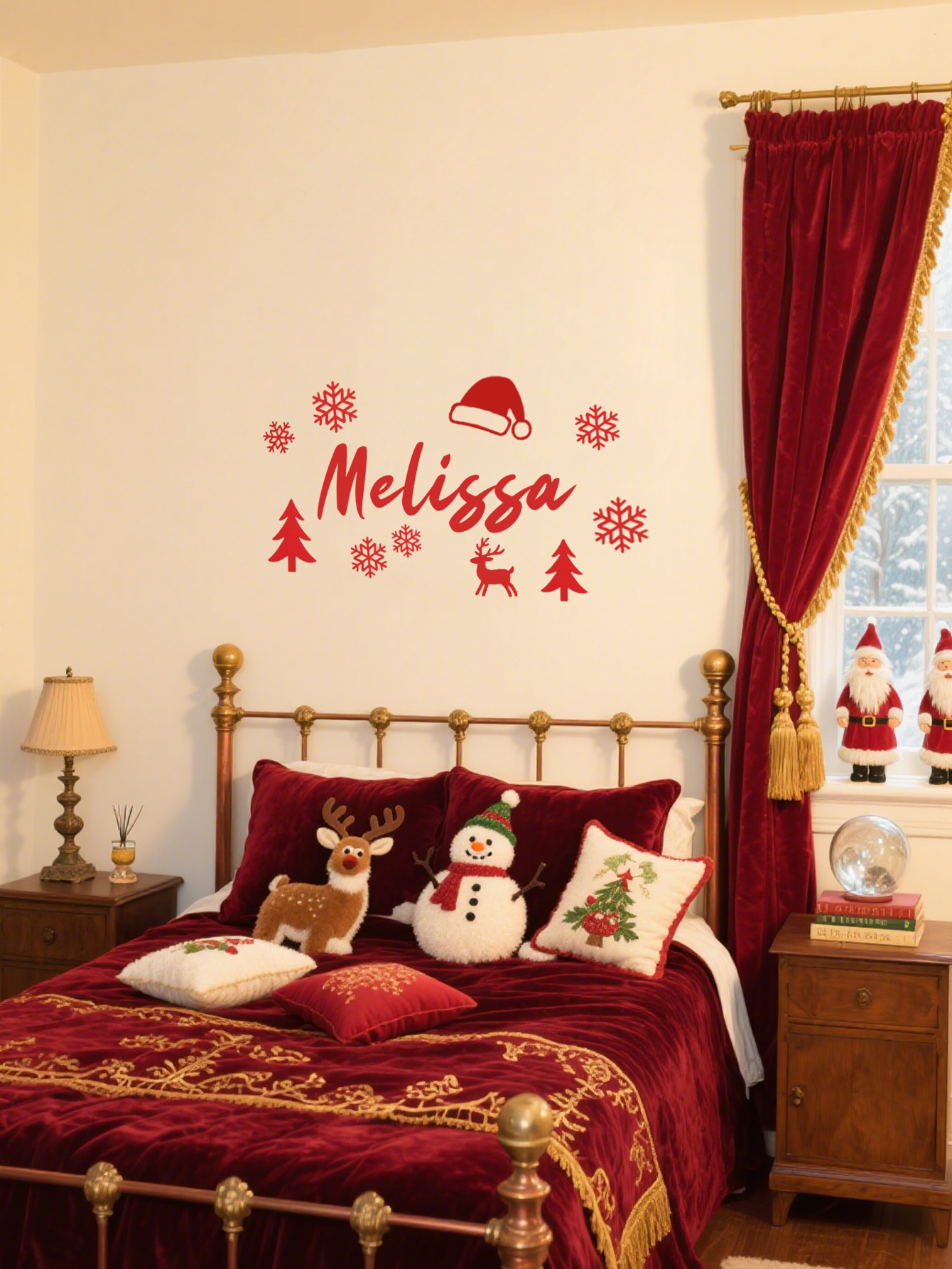 Personalized Christmas Wall Decal