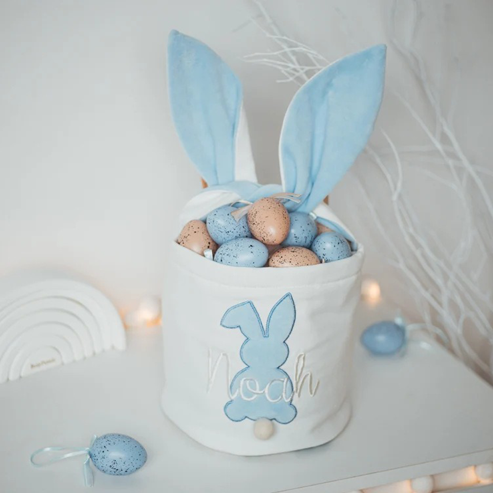 Easter Rabbit Bucket Rabbit Tail Bag