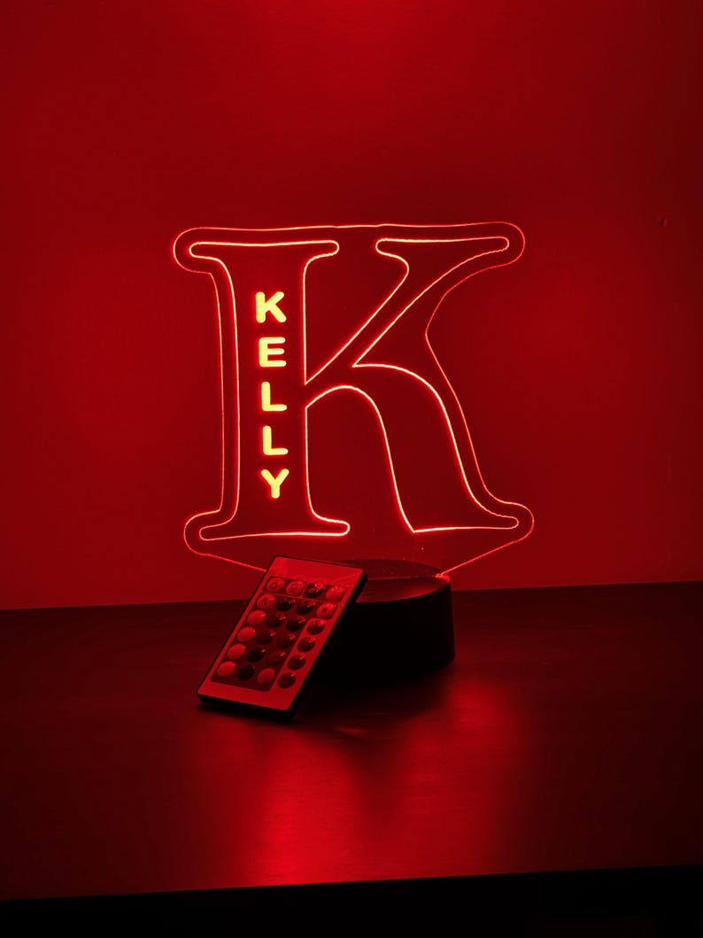 Personalized Alphabet LED Night Lamp