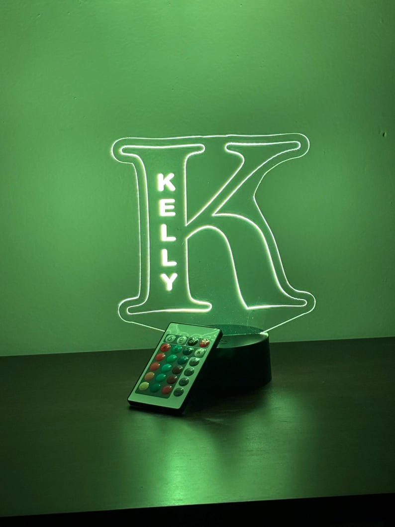 Personalized Alphabet LED Night Lamp