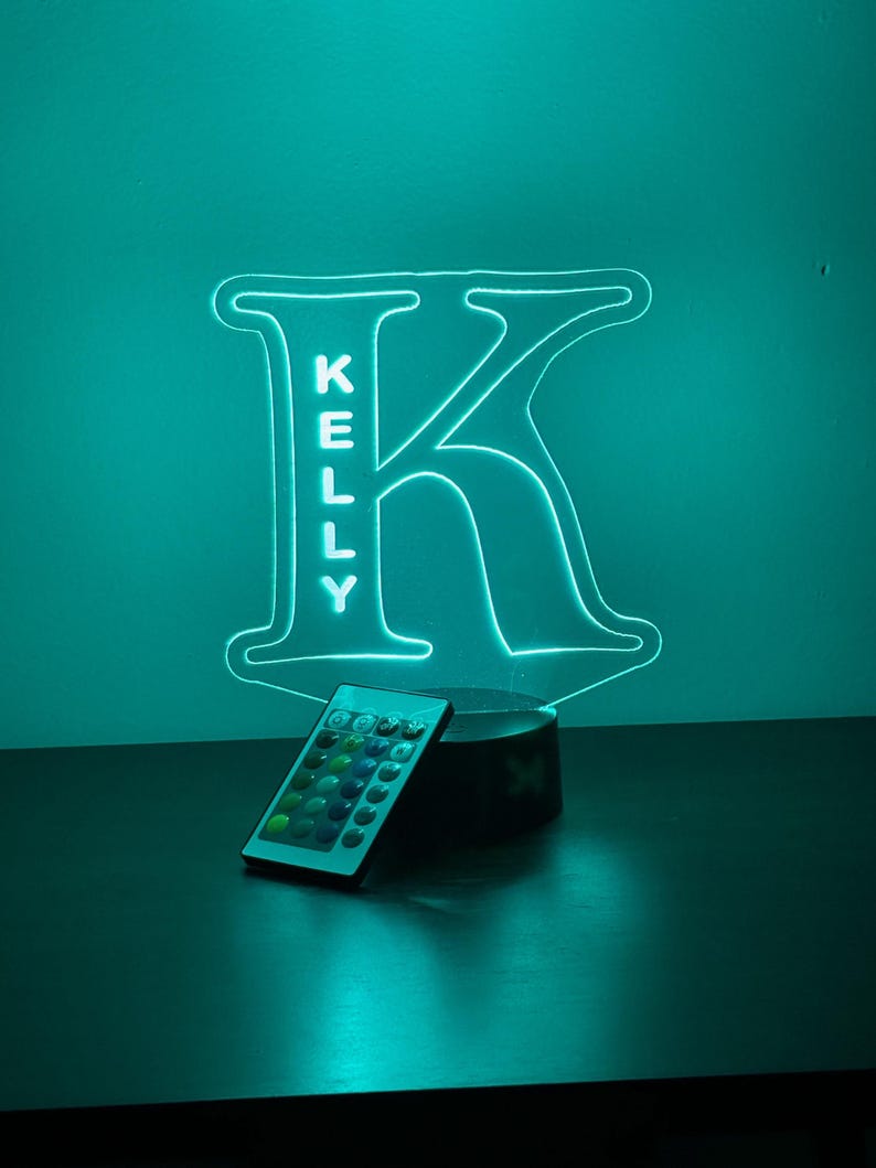 Personalized Alphabet LED Night Lamp