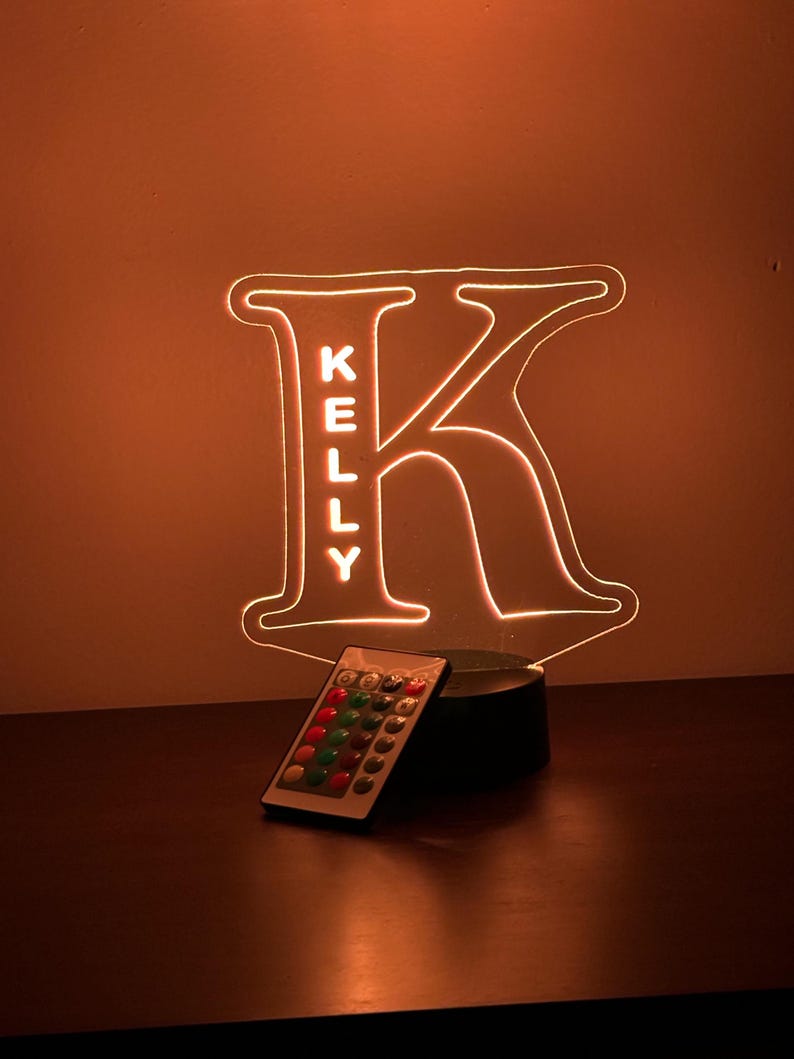 Personalized Alphabet LED Night Lamp