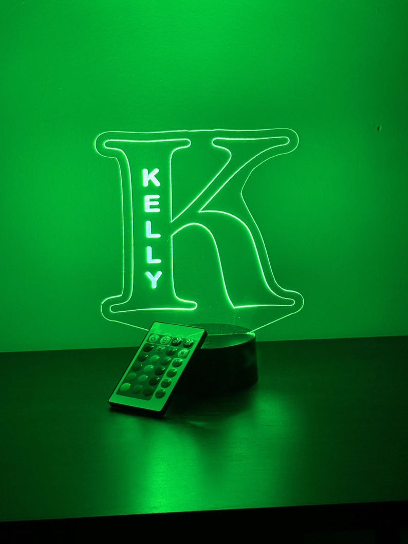 Personalized Alphabet LED Night Lamp