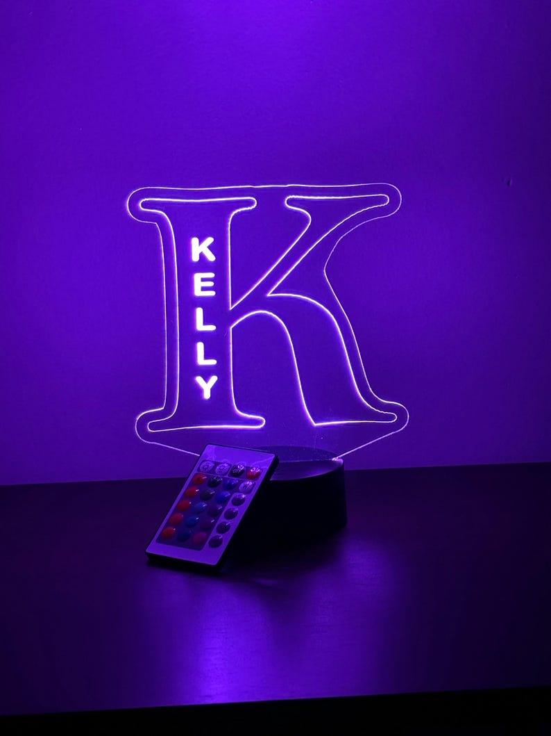 Personalized Alphabet LED Night Lamp