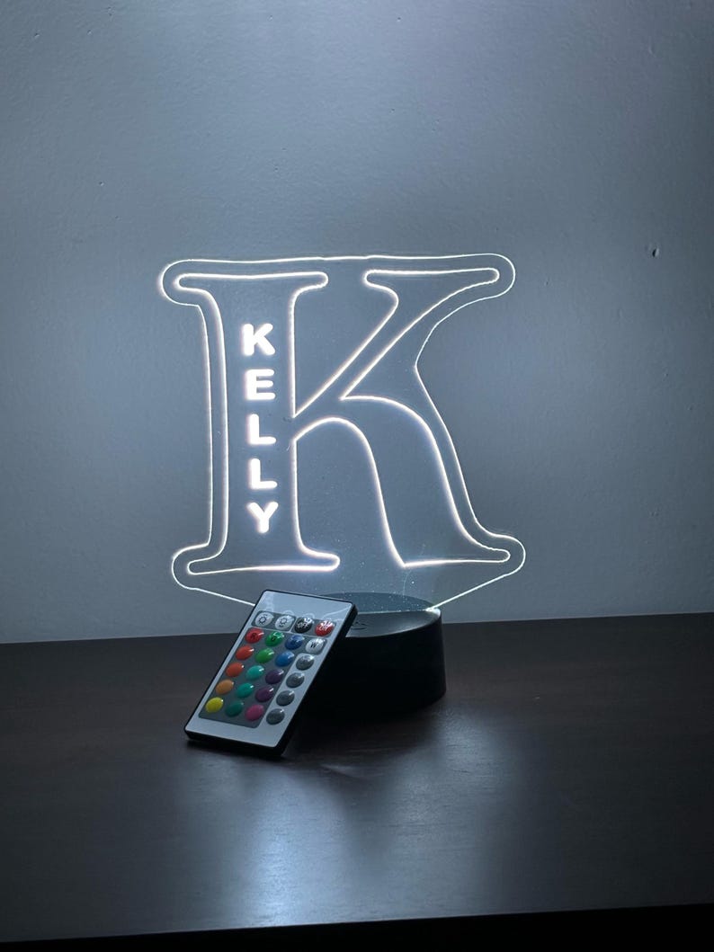 Personalized Alphabet LED Night Lamp