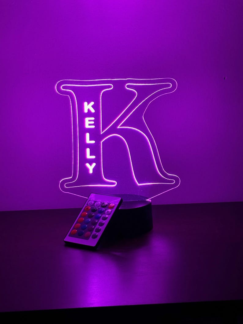 Personalized Alphabet LED Night Lamp