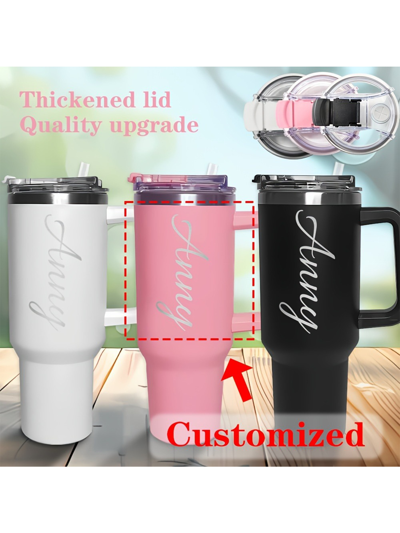 Personalized 40oz Insulated Stainless Steel Tumbler