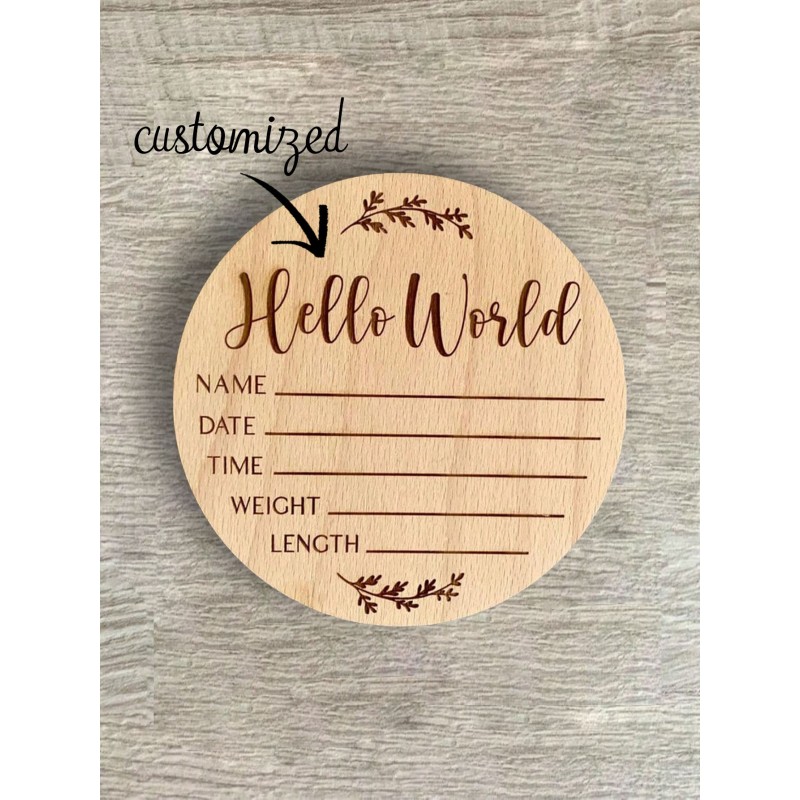 Personalized Baby Name Wooden Signs