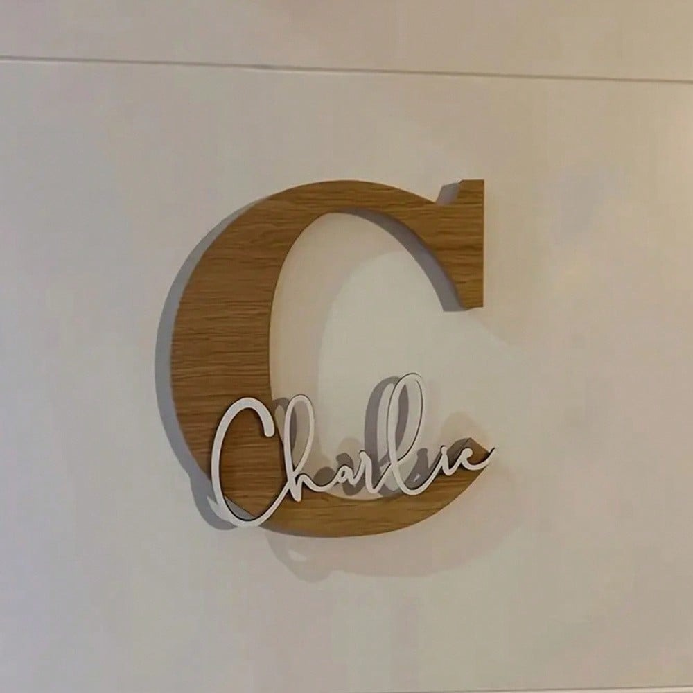 Custom Baby Name Wooden Sign