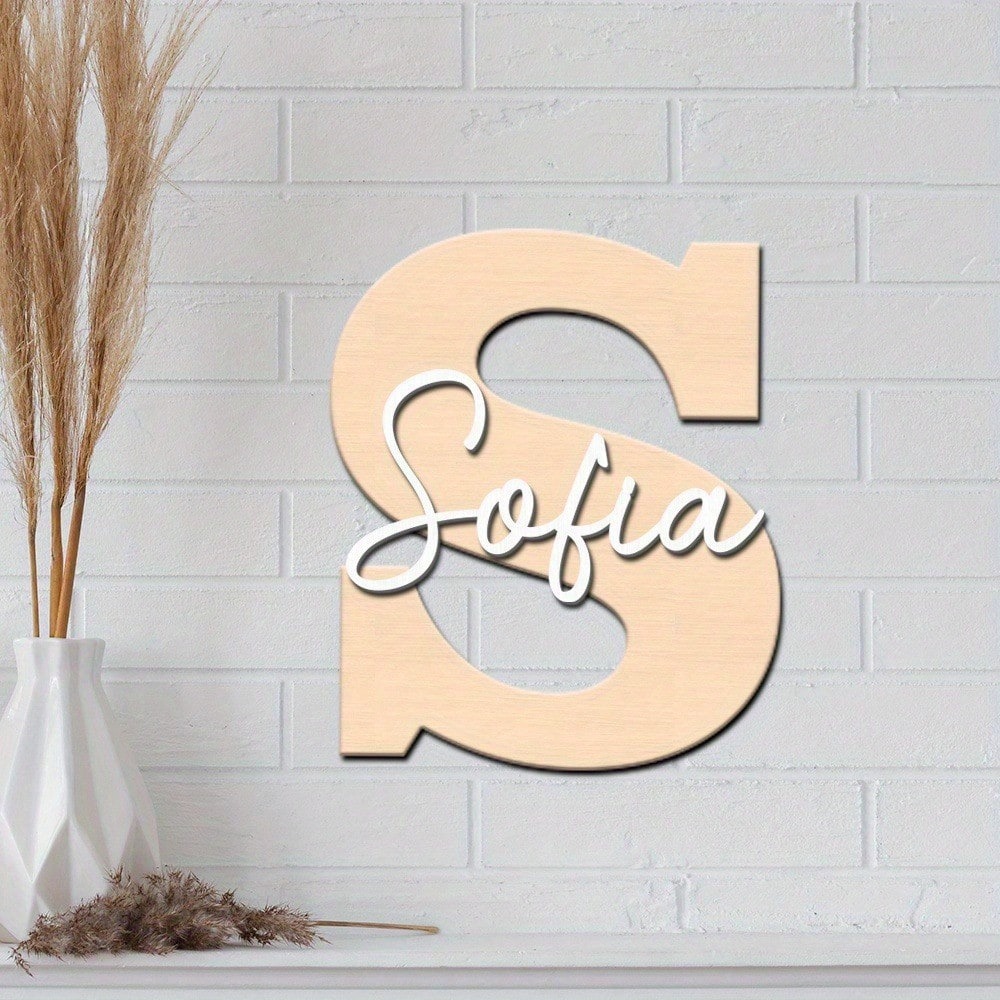 Custom Baby Name Wooden Sign