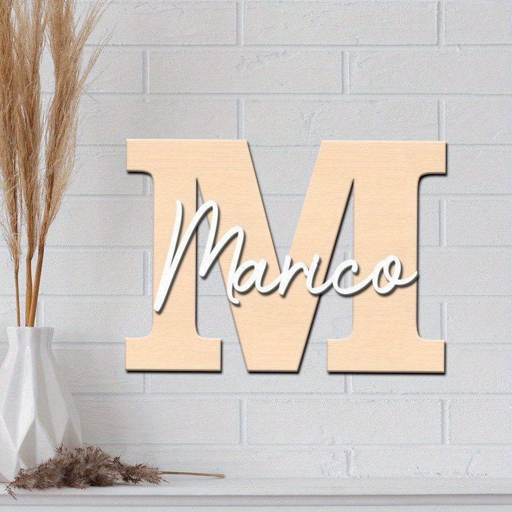 Custom Baby Name Wooden Sign