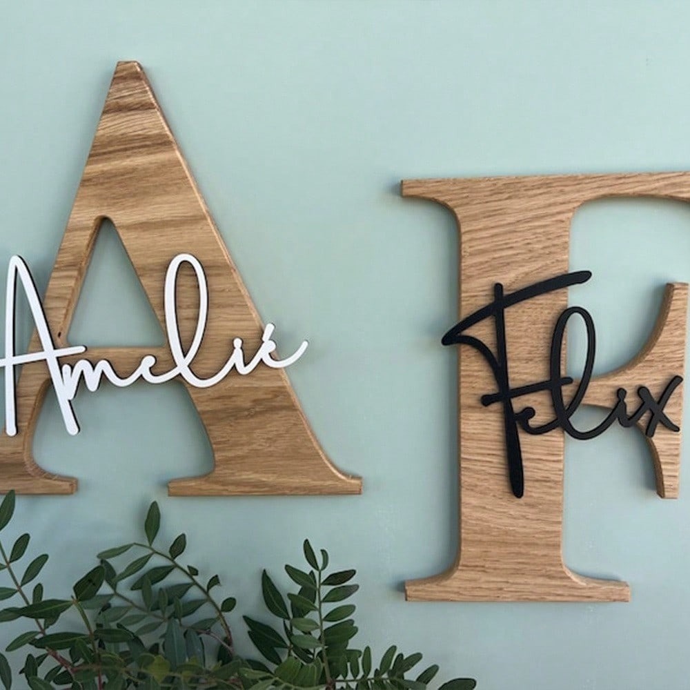 Custom Baby Name Wooden Sign