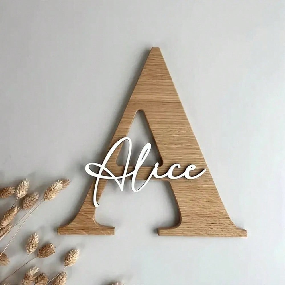 Custom Baby Name Wooden Sign