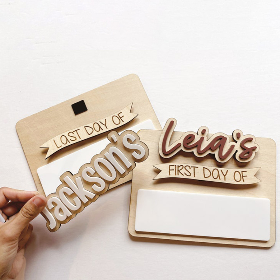 DIY First Day of School Wooden Sign