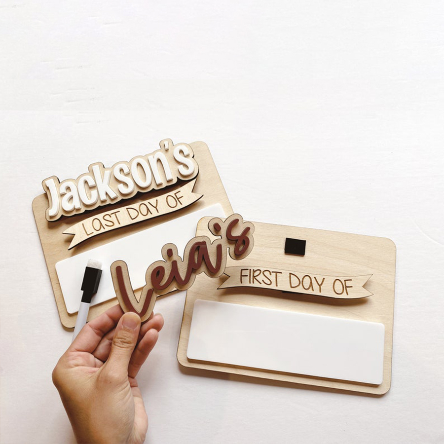 DIY First Day of School Wooden Sign